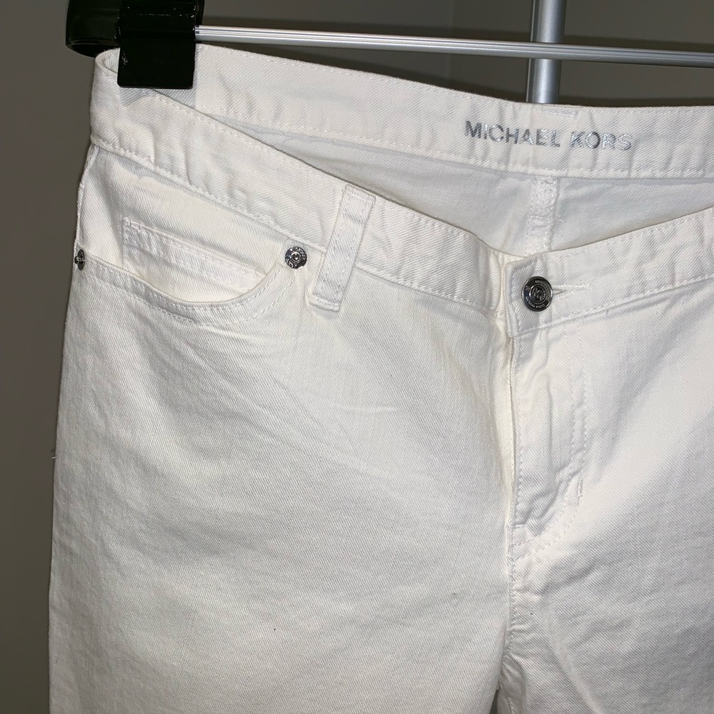 NWOT White mid rise jeans